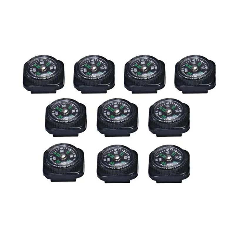 10 шт Мини Компас для Паракорд Браслет выживания на природе портативный карманный