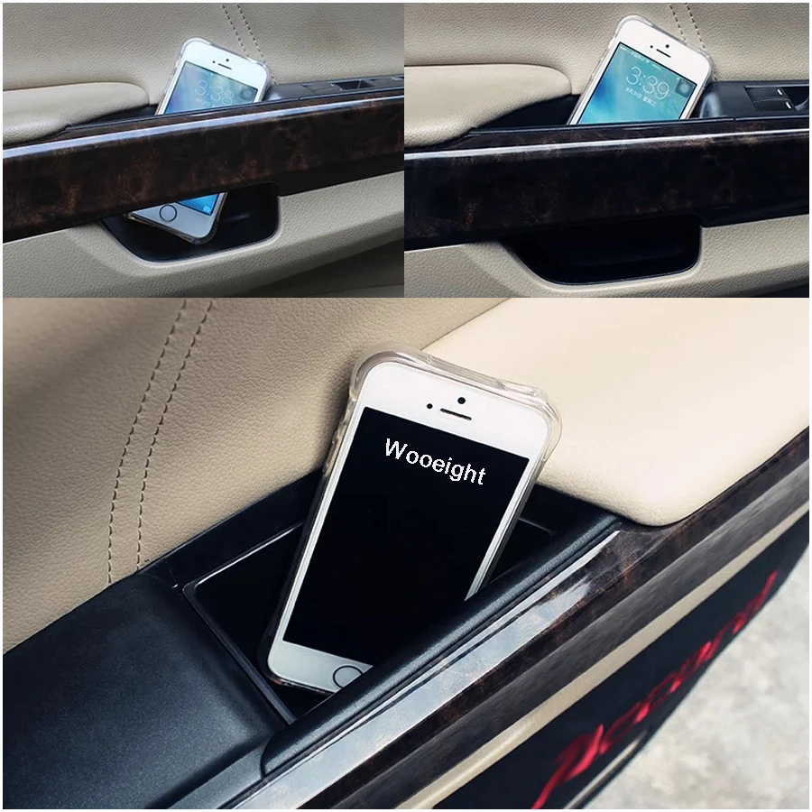 Черный подлокотник для задней двери 2 шт. дополнительная коробка хранения