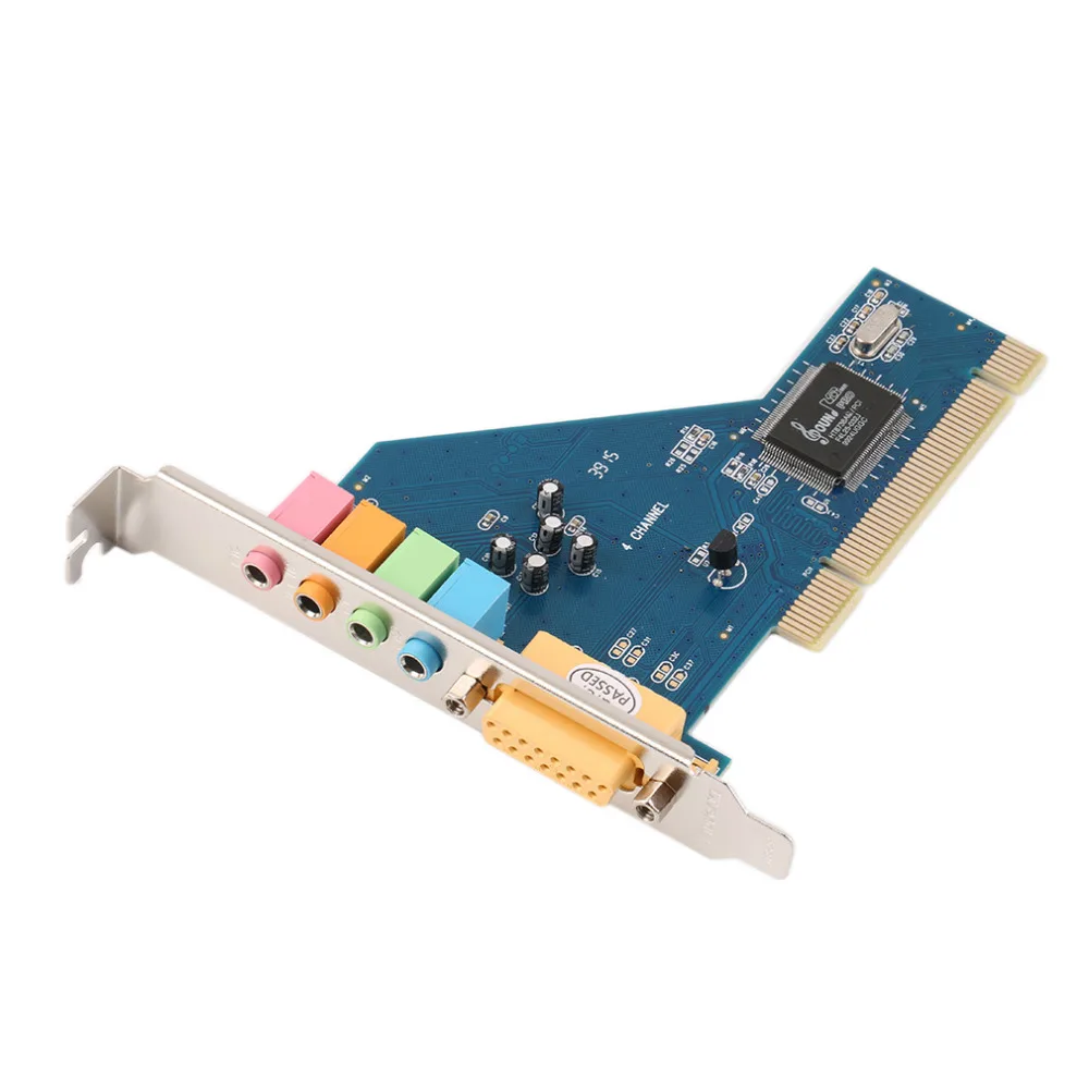 Удобный в использовании 4 канальный 5 1 15 контактный объемный 3D PCI Звуковая