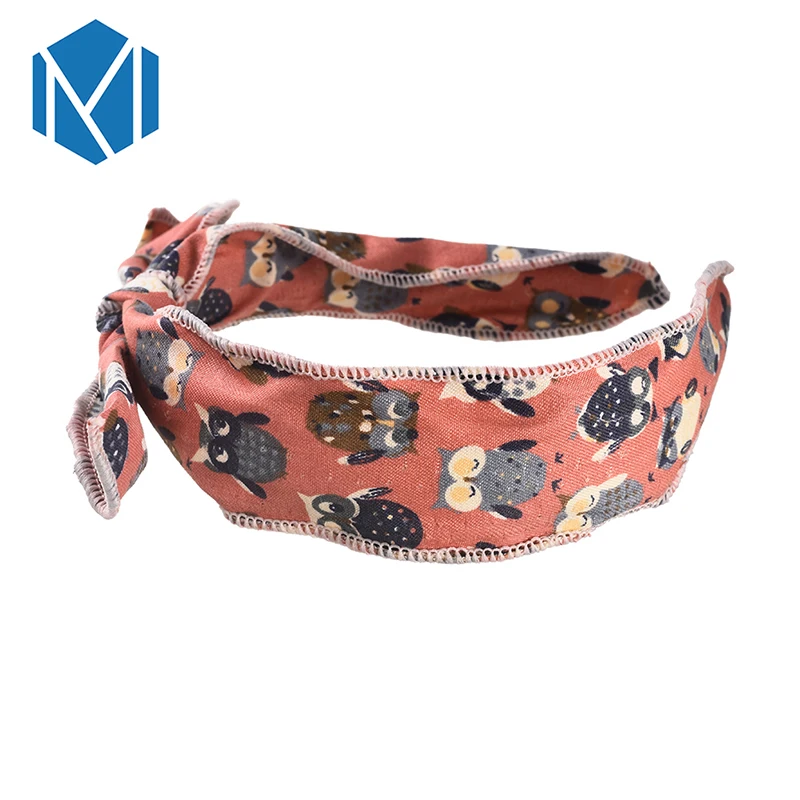 Милый тюрбан с мультяшным принтом для девочек Детская повязка на голову заячьими