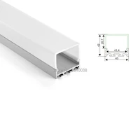 10 x 2m setslot anodized silver aluminium channel for led strip super large u size led aluminum profile for hanging light