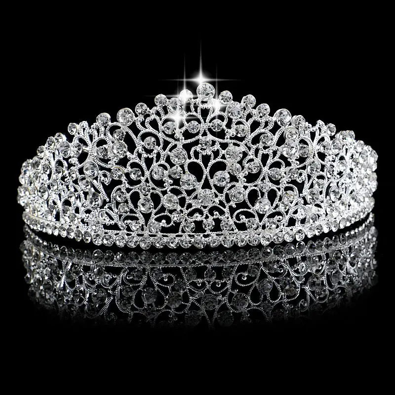 Красивая блестящая тиара Coroa De Noiva диадема принцессы непромокаемая повязка на