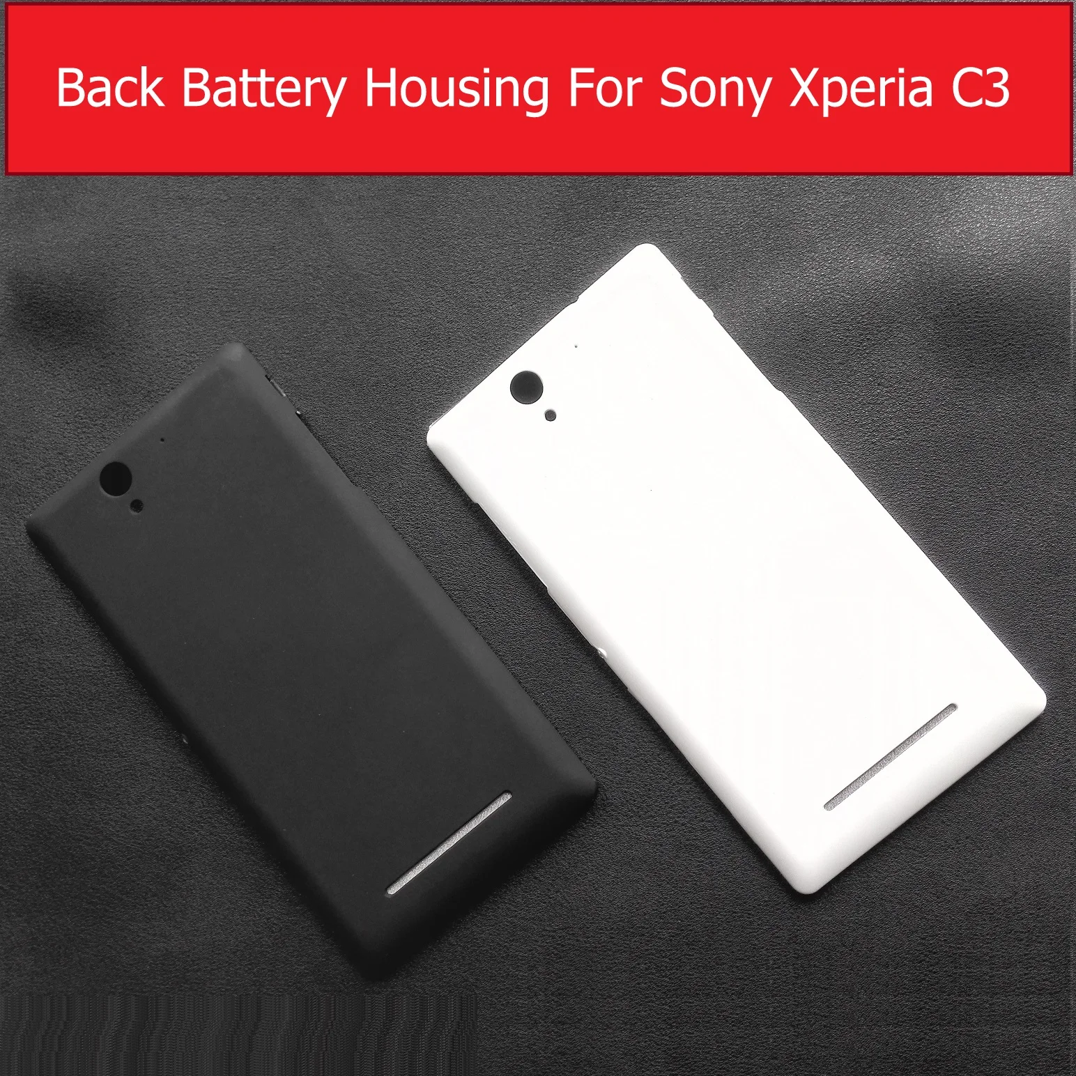 Черный и Белый Корпус задней крышки батарейного отсека для Sony Xperia C3 S55T S55U D2533