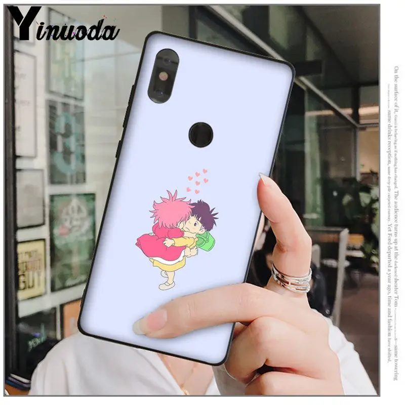 Yinuoda Hayao Miyazaki аниме ponyo на скале черный мягкий силиконовый чехол для телефона Xiaomi Mi