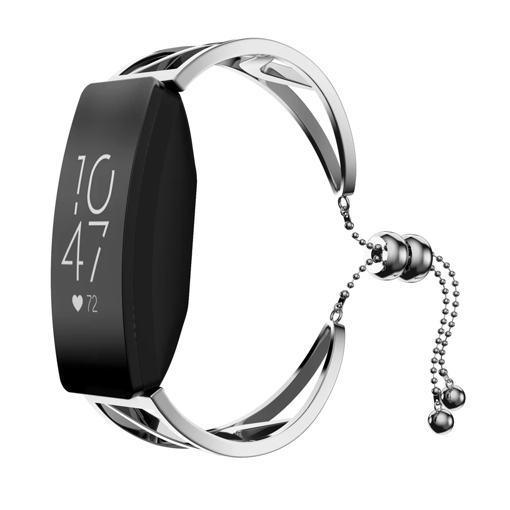 Нержавеющая сталь браслет ремешок для Fitbit Inspire HR /Inspire фитнес трекер Smartwatch