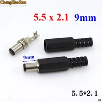 chenghaoran 100pcs dc power plug male female jack plugs socket diy adapter connector 2 1mmx5 5mm