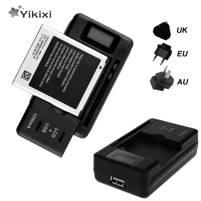 Универсальное зарядное устройство YIKIXI для мобильных телефонов вилка EU/UK/US USB-порт