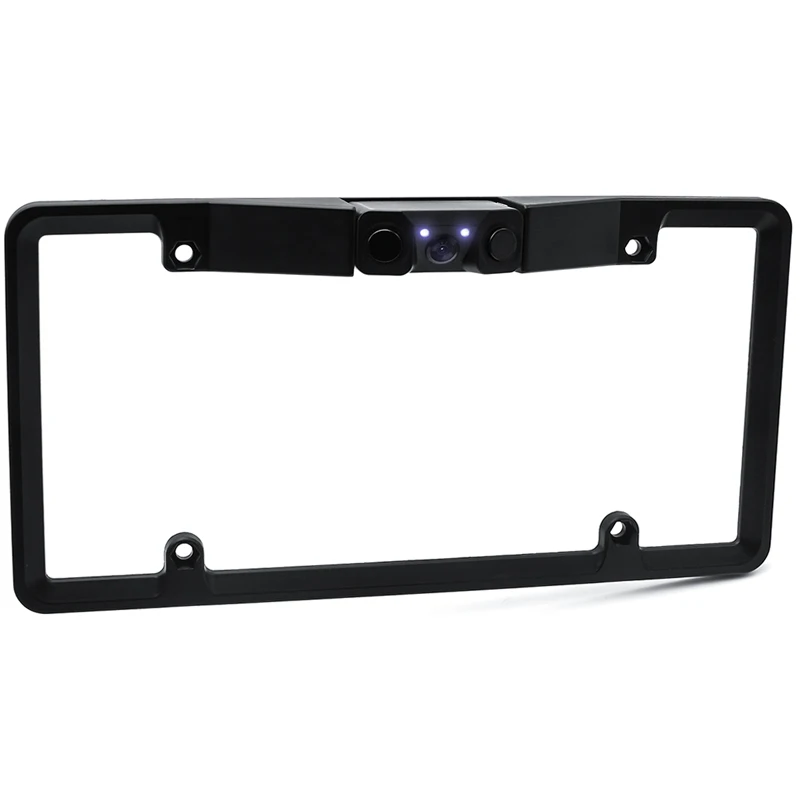 GreenYi Canada USA American License Plate Frame Video Parking Sensor Car Reaview Backup Reversing Camera with Leds Night Vision |
