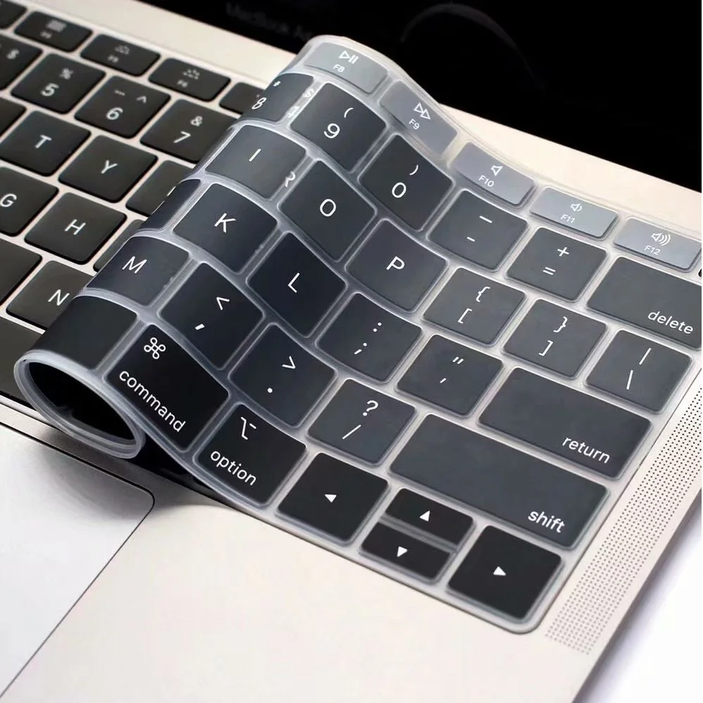 ЕС США для Macbook Pro 13 15 2018 2017 силиконовый чехол клавиатуры A1706 A1989 A1707 A1990 на