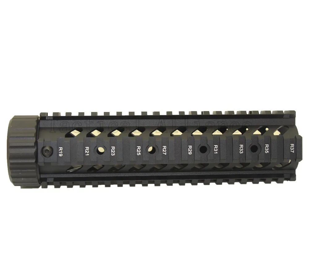 Охота 9 ''дюйма AR .223/5.56 БЕСПЛАТНАЯ Float Quad Handguard RAS рельс 15 M16 M4 страйкбол Пейнтбол