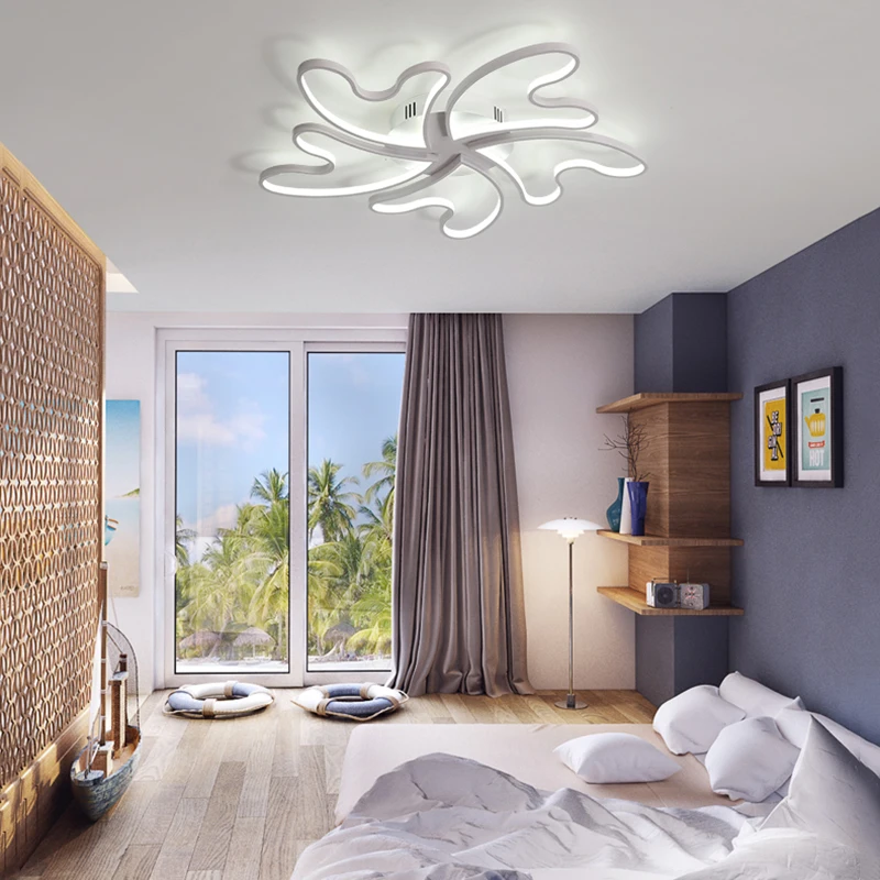 Chandelierrec AC90 260V светодио дный люстры Алюминий затемнения дома светильники для