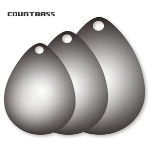 Лезвия спиннербейта, из никелированной стали, Размер 0-6, 50 шт.