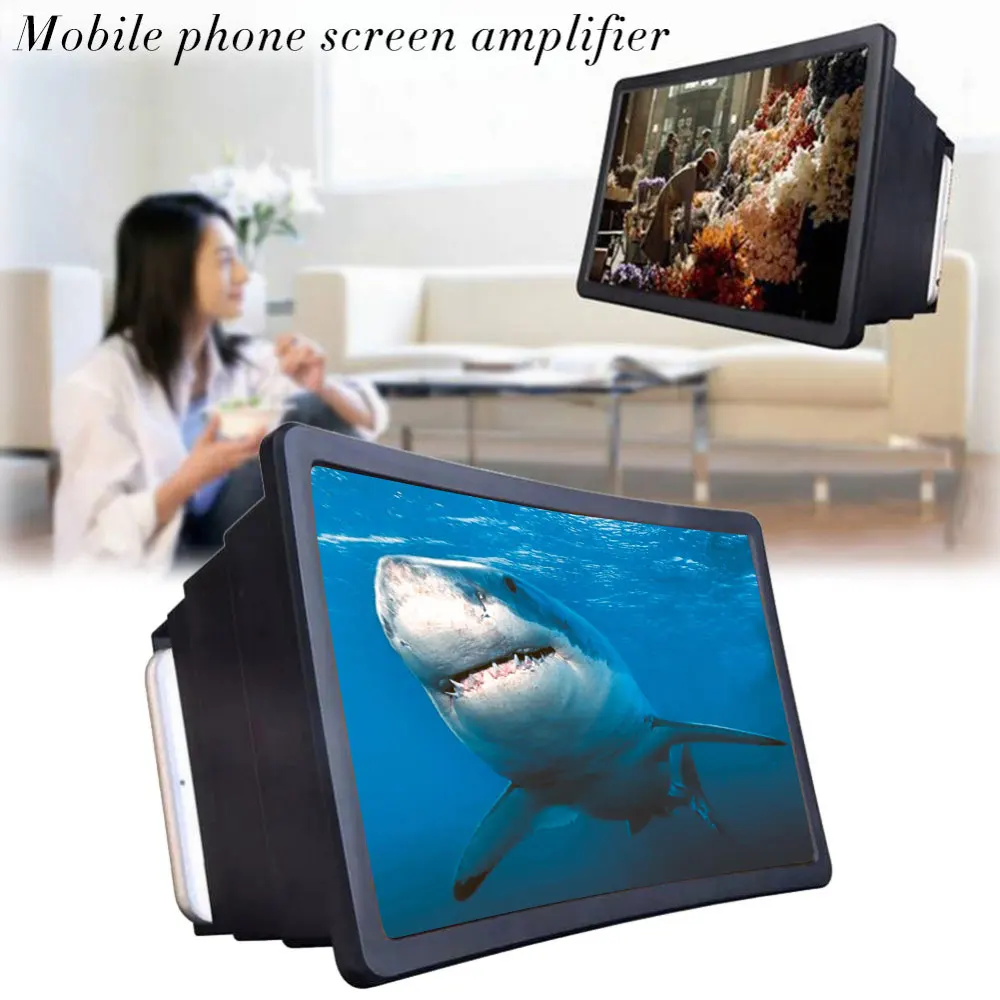 KISSCASE мобильный телефон 3D экран усилитель увеличительное HD Подставка для видео