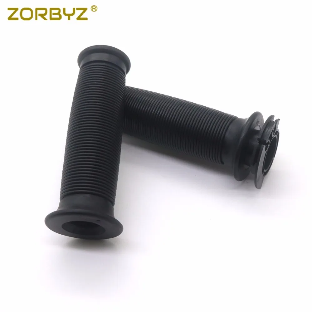 ZORBYZ мотоцикл рукоятка 7/8 '✢ мм черный/коричневый ретро резиновый руль для Honda
