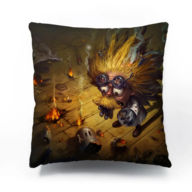 The Revered Inventor Heimerdinger Cushion cover pillow no filling double-side to printing Customizing all heroes | Дом и сад