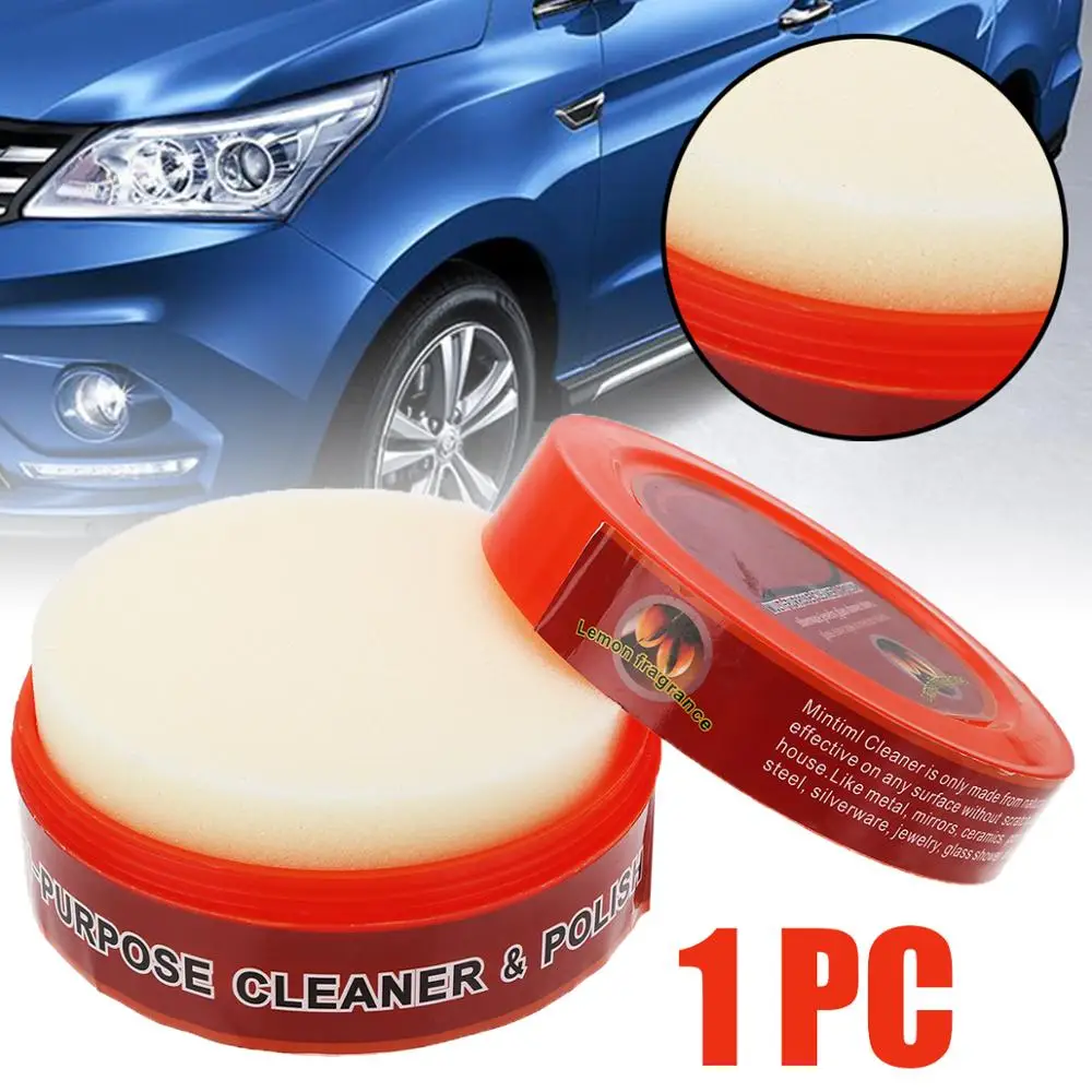 

1pc New Natural Multi-Purpose Cleaner & Polish Cleaning Wax For Car Furniture Vehicle Paint Care Cleaning Agent Tools