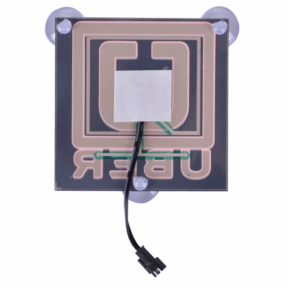 TRICOLOUR 2x Uber el flashing car sticker glow on can window with 5V USB Inverter #TQ407 | Автомобили и мотоциклы