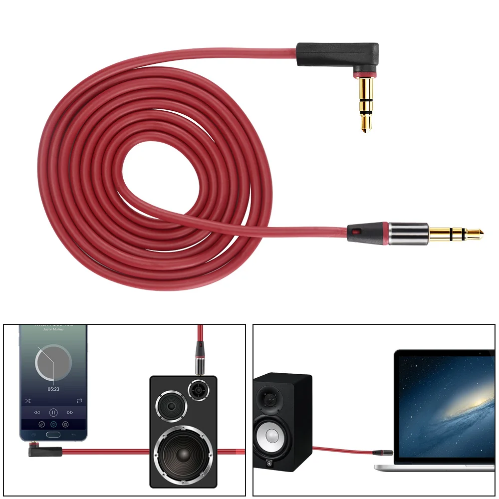 Автомобильный Aux аудио кабель 3 5 мм разъем папа HIFI Универсальный стерео с углом 90