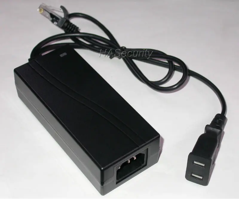 Адаптер PLC Ethernet для IP Камеры видеонаблюдения NVR DVR HVR сетевой адаптер внешний