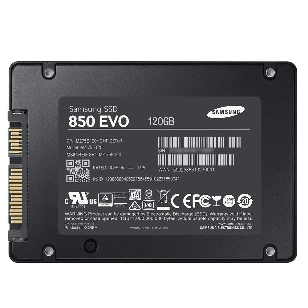 SAMSUNG SSD 850 120 GB 4 T 2 5 дюйма SATA3 внутренний дополнительный плюс жесткий диск HDD Caddy 9
