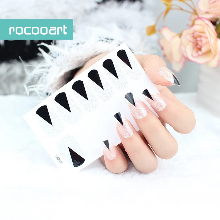 Наклейка для дизайна ногтей женская французский стиль|nail decals|nail art stickersadhesive nail |