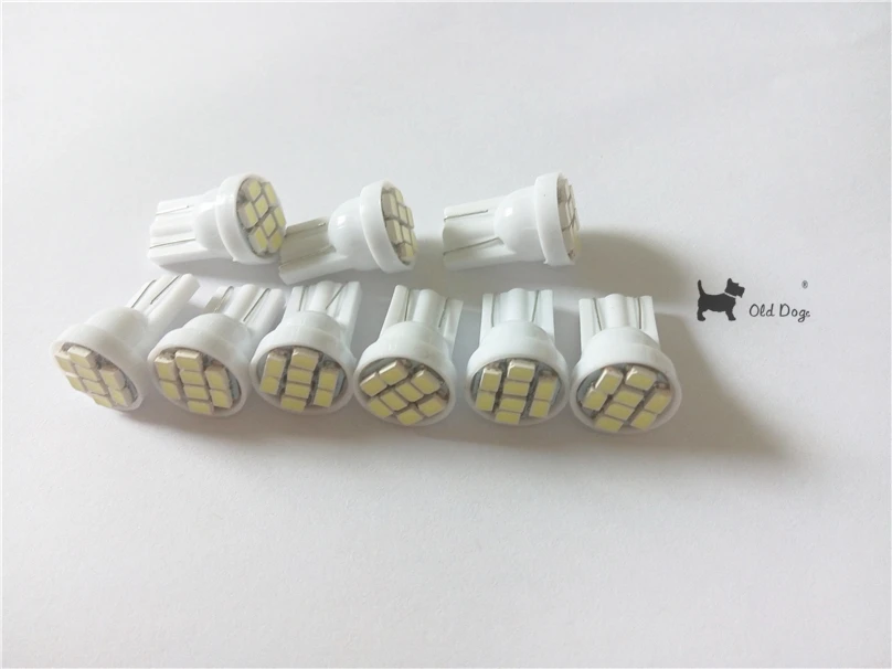 100 шт. Led T10 8 smd 1206 светодиодов 8SMD автомобильный интерьерный светильник 194 168 192 W5W 3020