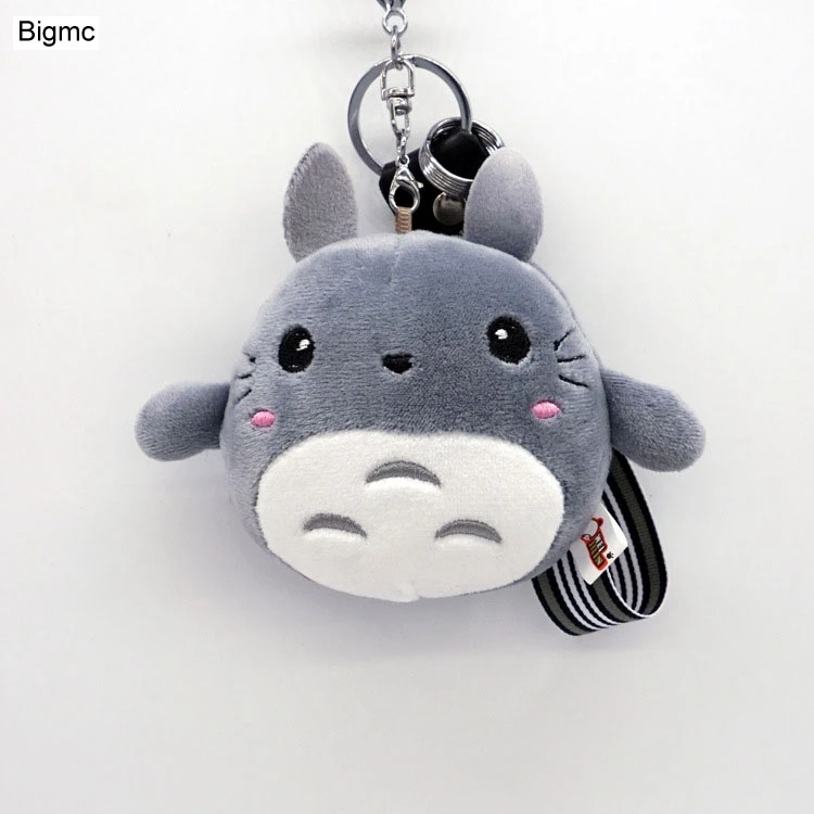 Брелок для ключей K1265 модный плюшевый женский брелок с помпоном|totoro key ring|fashion ringkey