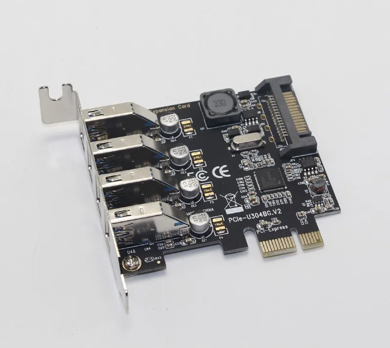 Плата расширения PCI Express на USB 3 0 10 шт. 4 порта с 15-контактным разъемом Sata |