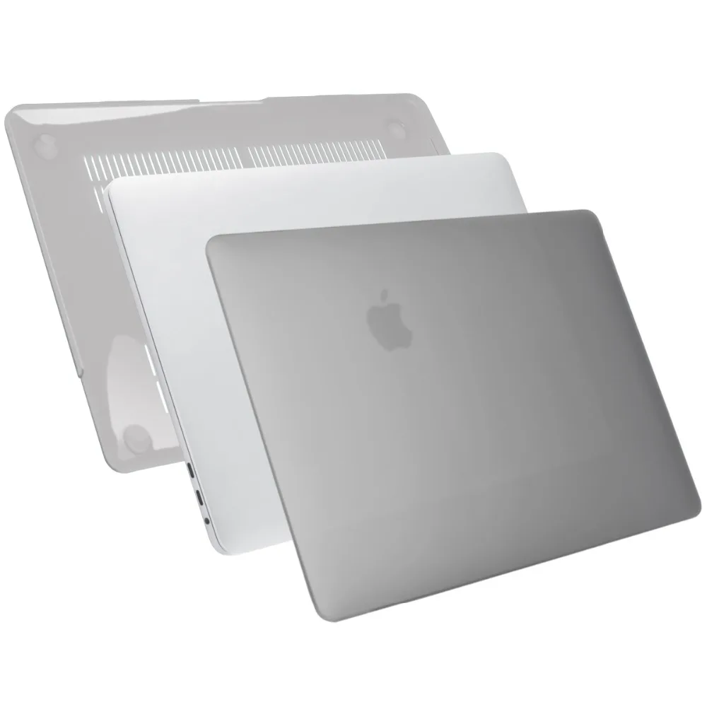 Для MacBook Pro 13 15 дюймов Чехол с/без сенсорной панели кристально матовые жесткие чехлы модели A1706 A1989 A1990