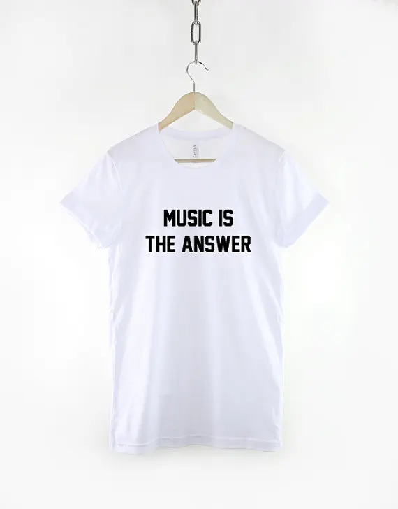 Музыка-лозунг ответа T-Shirt-C081 | Женская одежда