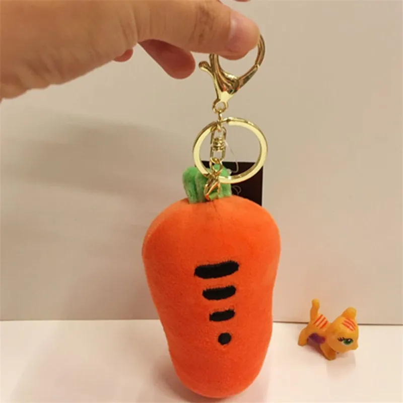 10cm Creative Carrot Keychain Soft Radish Plush Scented Doll Couple Gift |