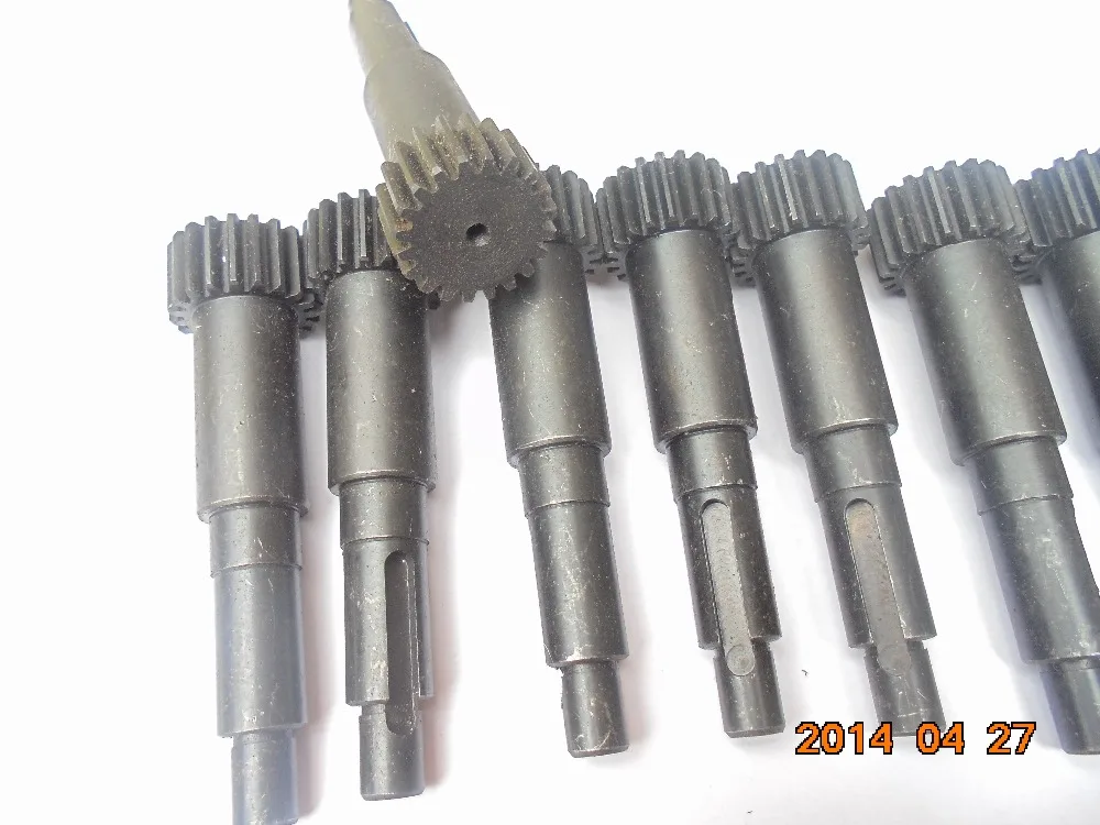 

Precision engraving machine accessories gear shaft 20 teeth 1.25 module rack 93mm pinion shaft