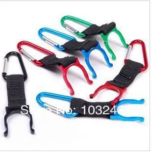 200 шт./лот карабин-зажим держатель для бутылки с водой Кемпинг защелка-зажим улицы