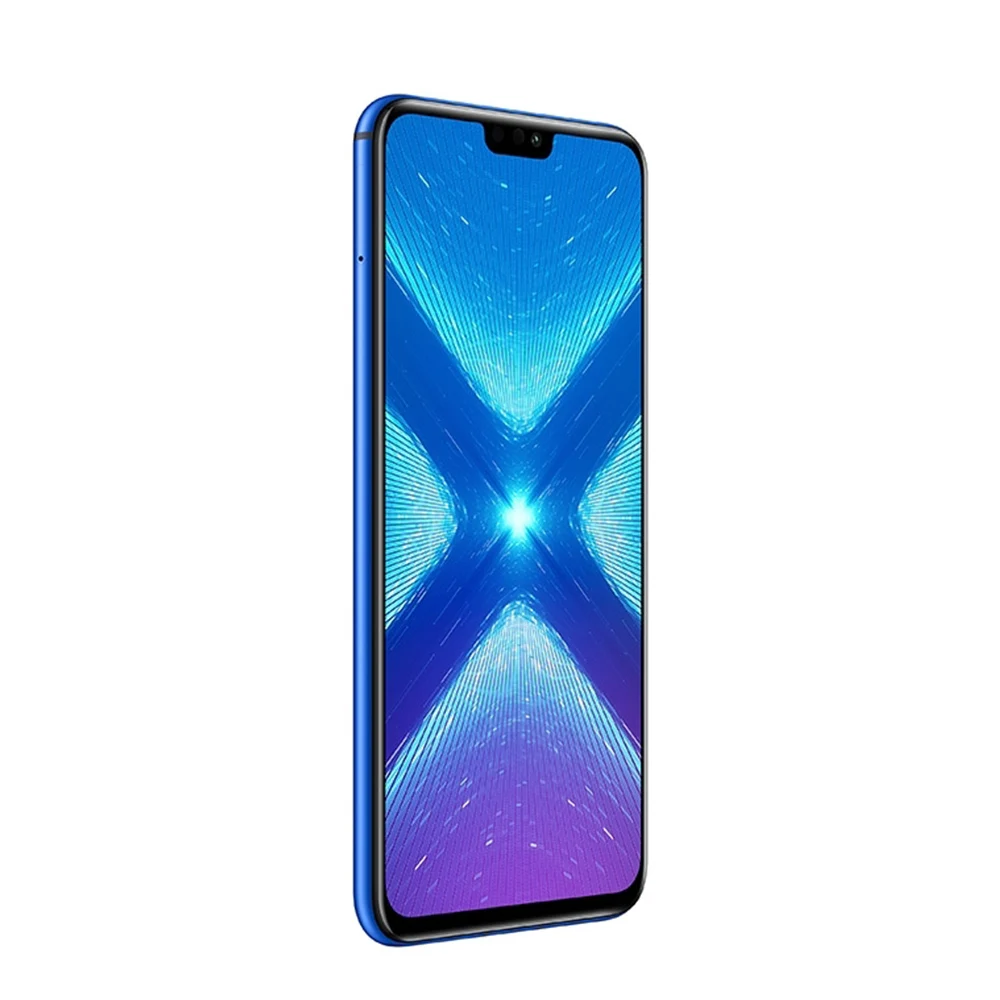 Глобальная версия Honor 8X, мобильный телефон, Безель, 6,5 дюймов, 4 Гб, 128 ГБ, Восьмиядерный, 20 МП, 3750 мА/ч, отпечаток пальца, Android 8,1