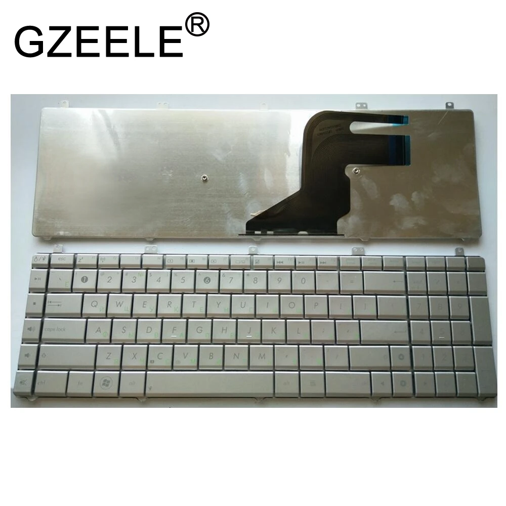 Клавиатура GZEELE для ноутбука Asus N55 N55S N55SL N55SF N55X серебристая | Компьютеры и офис