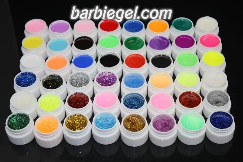 

48 смешанных цветов, бриллиантовый маникюрный набор (чистый + блестящая пайетка + блеск + перламутровый перламутр), Цветные Наборы гелей для д...