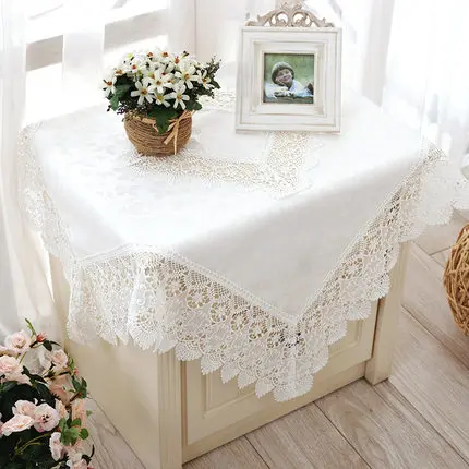 

Europe embroidered tablecloth table dining table cover Jacquard Lace palace style coffee table cloth hollow cover table flag