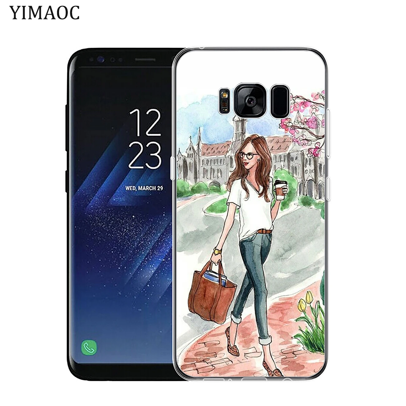 YIMAOC мягкий силиконовый чехол для телефона Samsung Galaxy S10 S9 S8 Note 10 Plus S7 Edge S10e | Мобильные