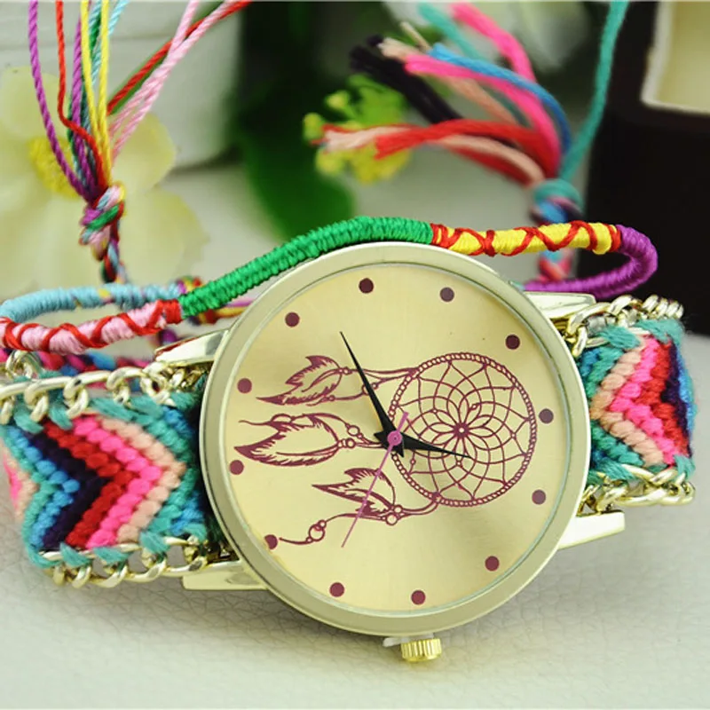Dropshipping Women Leather Bracelet Watches Fashion Casual Friendship Wrist Relojes Mujer Relogio Feminino Clock #C | Наручные часы