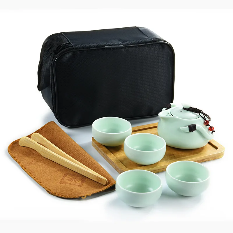 Дорожный чайный набор в китайском стиле керамическая чайная чашка портативный