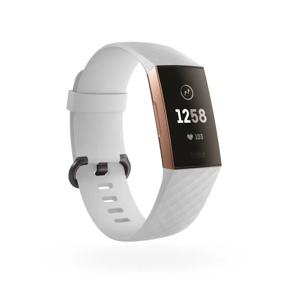 Прочный браслет аксессуары наручный ремешок для Fitbit Charge 3 ремешок для Fitbit Charge 3 часы силиконовый ремень подходит для Bit Charge3 - Цвет: white