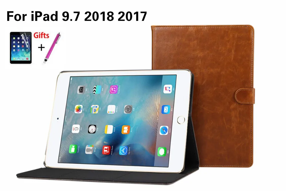 Чехол с рисунком Crazy Horse для Apple новый IPad 9 7 2018 2017 A1822 A1893 умный чехол /A1823/A1893/A1954|Чехлы