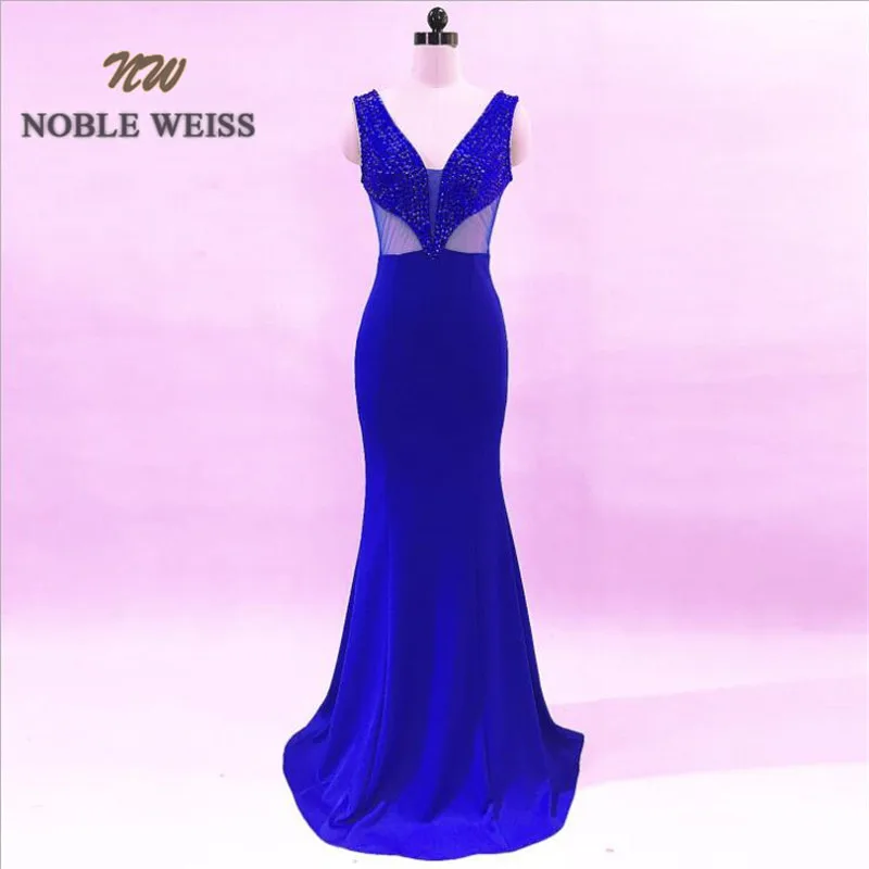 NOBLE WEISS In Stock Prom Dress Deep V Neck Cutaway Sides Hot Sell Evening Wear Formal Slim Simple Party Gowns | Свадьбы и торжества