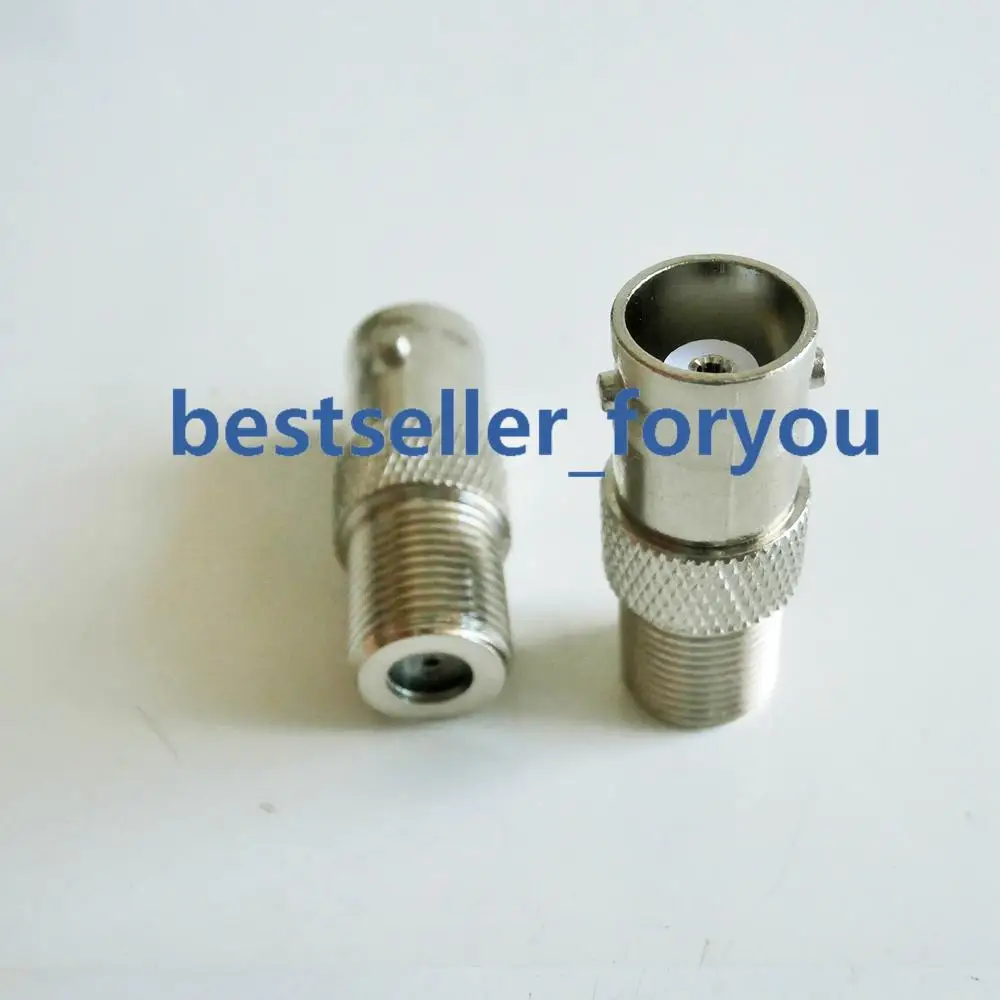 1X BNC Гнездовой разъем для разъема типа F прямой ТВ PAL RF адаптер разъем|Соединители|