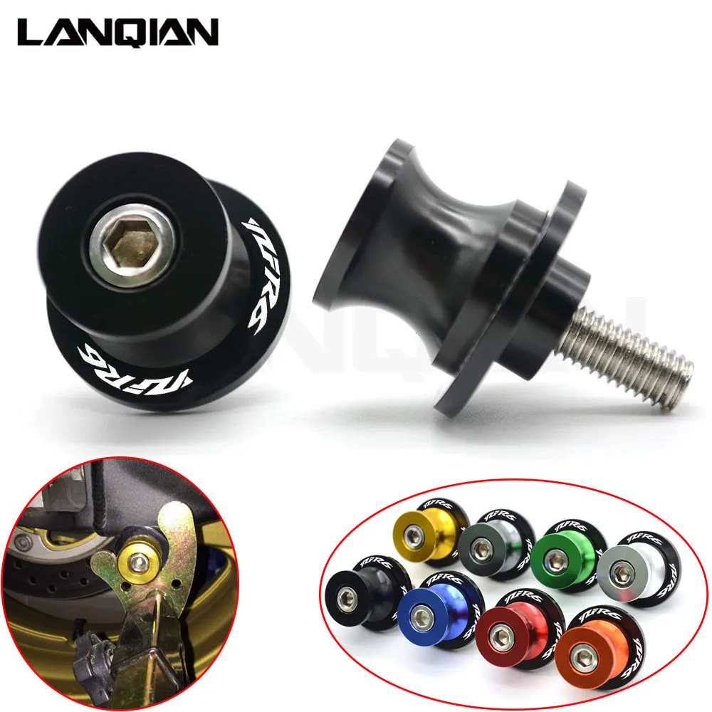 

NEW M6 For YAMAHA YZF R6 CNC Aluminum Motorcycle Accessories Swingarm Spools Slider 6mm Swing arm Stand Screws With YZF-R6 LOGO