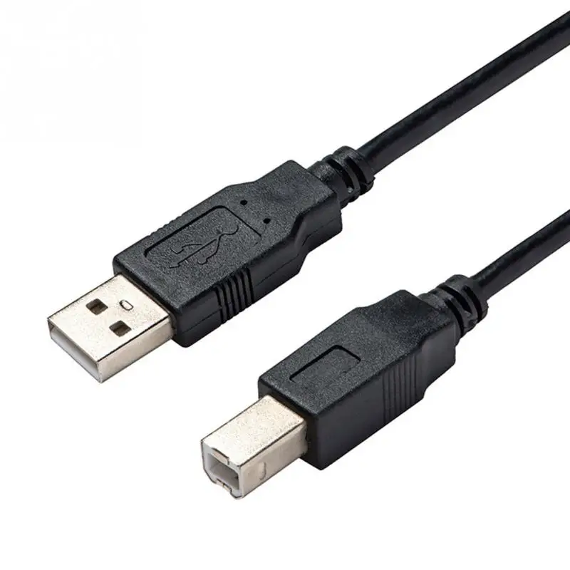 1 м профессиональный черный USB 2 0 Провод A до B квадратный рот принтеры сканер