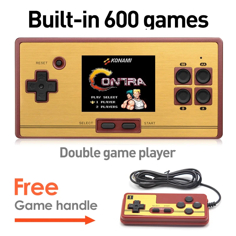 Горячая Распродажа 2 6 дюймов Ретро портативная игровая консоль классическая
