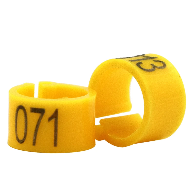 2 Set Of 1-100 Numbered 10mm Poultry Bird Pigeon Duck Chicken Clip Leg Color Foot Rings Pet Management Logo Identification Tool