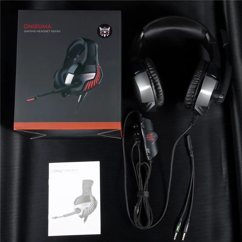 LEORY K5 Pro Gaming noise-concellng Наушники Hi-Fi Сабвуфер гарнитура 7,1 Virtual стерео наушники с микрофоном для PS4 PC One