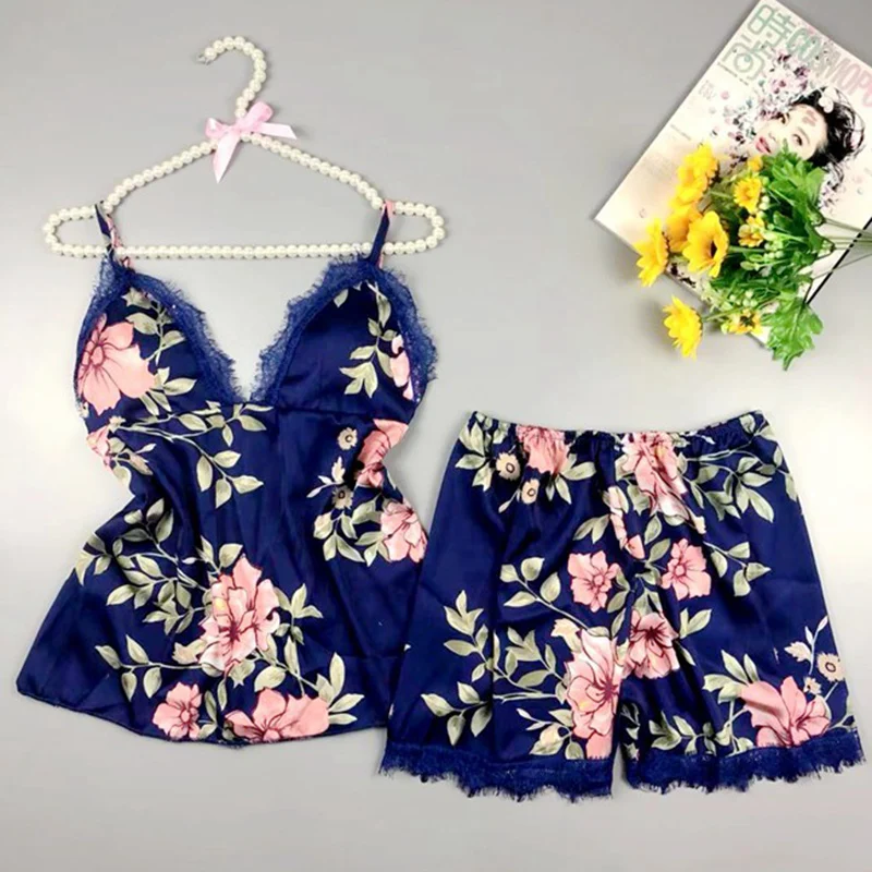 Пижамный комплект из 2 предметов с принтом одежда для сна шорты Ночная домашняя